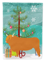 Highland Cow Christmas Flag Garden Size BB9187GF