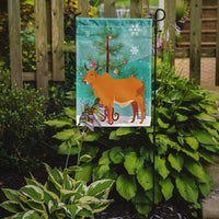 Zebu Indicine Cow Christmas Flag Garden Size BB9192GF