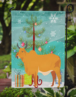 Zebu Indicine Cow Christmas Flag Garden Size BB9192GF