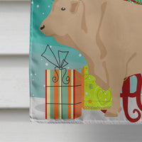 Charolais Cow Christmas Flag Canvas House Size BB9193CHF