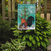 Dutch Bantam Chicken Christmas Flag Garden Size BB9203GF