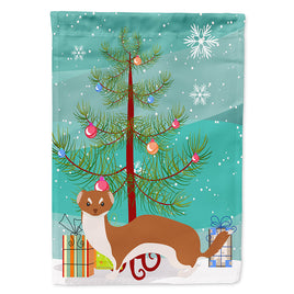 Weasel Christmas Flag Canvas House Size BB9237CHF