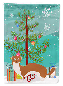 Weasel Christmas Flag Garden Size BB9237GF