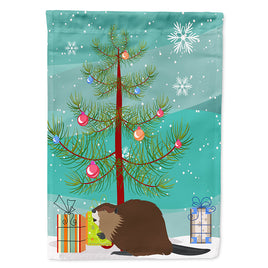 Eurasian Beaver Christmas Flag Canvas House Size BB9240CHF