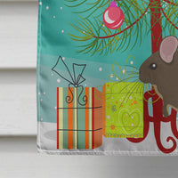 Chinchilla Christmas Flag Canvas House Size BB9242CHF