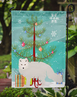 White Arctic Fox Christmas Flag Garden Size BB9244GF