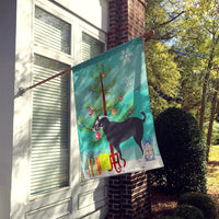 Black Bengal Goat Christmas Flag Canvas House Size BB9251CHF