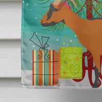 Oberhasli Goat Christmas Flag Canvas House Size BB9255CHF