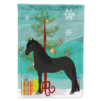 Friesian Horse Christmas Flag Canvas House Size BB9282CHF