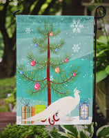 White Peacock Peafowl Christmas Flag Garden Size BB9293GF