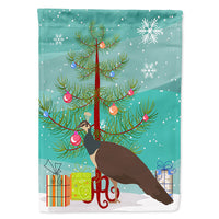 Indian Peahen Peafowl Christmas Flag Canvas House Size BB9294CHF