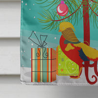 Golden or Chinese Pheasant Christmas Flag Canvas House Size BB9295CHF