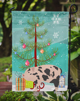 Mini Miniature Pig Christmas Flag Garden Size BB9302GF