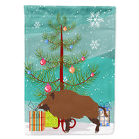 Wild Boar Pig Christmas Flag Canvas House Size BB9303CHF