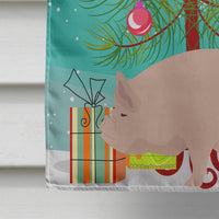 Welsh Pig Christmas Flag Canvas House Size BB9304CHF