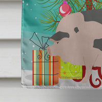 Gloucester Old Spot Pig Christmas Flag Canvas House Size BB9307CHF