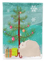 Fluffy Angora Rabbit Christmas Flag Garden Size BB9326GF