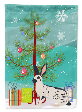 English Spot Rabbit Christmas Flag Garden Size BB9328GF