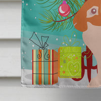 English Lop Rabbit Christmas Flag Canvas House Size BB9329CHF