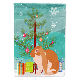 English Lop Rabbit Christmas Flag Canvas House Size BB9329CHF