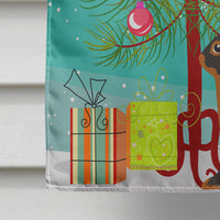 Tan Rabbit Christmas Flag Canvas House Size BB9330CHF