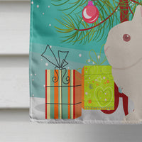 Hermelin Rabbit Christmas Flag Canvas House Size BB9331CHF