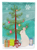 New Zealand White Rabbit Christmas Flag Garden Size BB9332GF