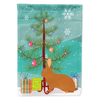 Rex Rabbit Christmas Flag Canvas House Size BB9336CHF