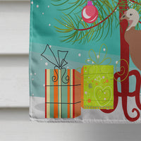 Jersey Buff Turkey Hen Christmas Flag Canvas House Size BB9351CHF