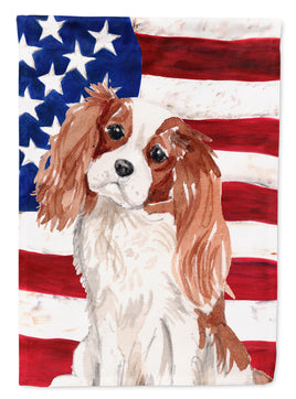 Blenheim Cavalier Spaniel Patriotic Flag Canvas House Size BB9358CHF