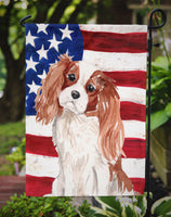 Blenheim Cavalier Spaniel Patriotic Flag Garden Size BB9358GF