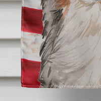 Australian Shepherd Patriotic Flag Canvas House Size BB9362CHF