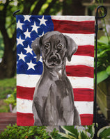 Black Labrador Patriotic Flag Garden Size BB9363GF