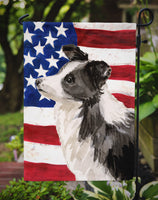 Border Collie Patriotic Flag Garden Size BB9373GF