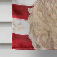 Champagne Cockapoo Patriotic Flag Canvas House Size BB9375CHF