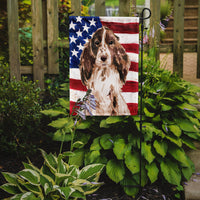 Brown Parti Patriotic Flag Garden Size BB9377GF