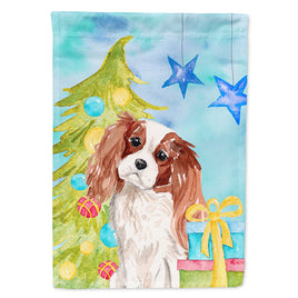 Blenheim Cavalier Spaniel Christmas Flag Canvas House Size BB9393CHF