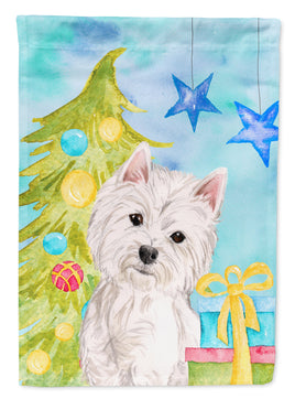 Westie Christmas Flag Garden Size BB9394GF