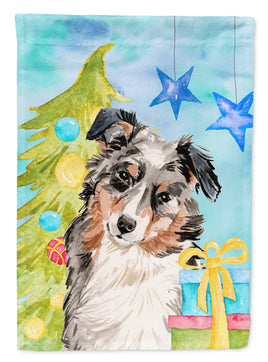 Australian Shepherd Christmas Flag Garden Size BB9397GF