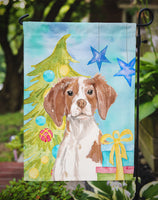 Brittany Spaniel Christmas Flag Garden Size BB9399GF