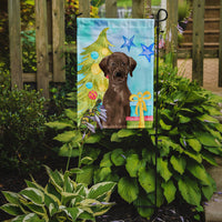 Chocolate Labrador Christmas Flag Garden Size BB9400GF