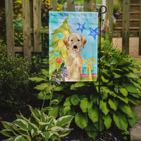 Yellow Labrador Christmas Flag Garden Size BB9401GF