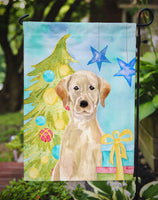 Yellow Labrador Christmas Flag Garden Size BB9401GF