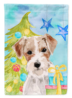 Wire Hair Jack Russell Christmas Flag Garden Size BB9403GF