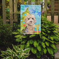 Champagne Cockapoo Christmas Flag Garden Size BB9410GF