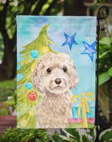 Champagne Cockapoo Christmas Flag Garden Size BB9410GF