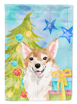 Corgi Christmas Flag Garden Size BB9414GF