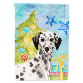 Dalmatian Christmas Flag Canvas House Size BB9415CHF