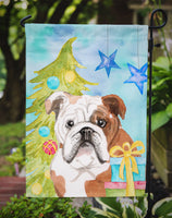 English Bulldog Christmas Flag Garden Size BB9416GF