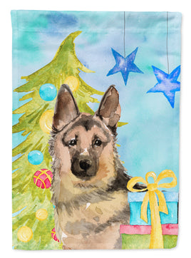 German Shepherd Christmas Flag Garden Size BB9418GF